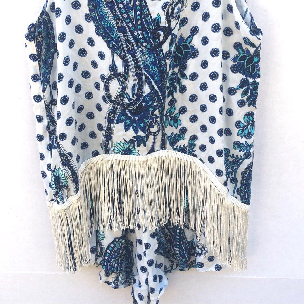 LF House Of Three Fringe Paisley floral romper - Picture 6 of 7